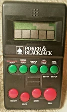 Vintage Diversified Poker & Blackjack Handheld electronic Game - 1994