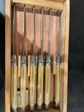 LAGUIOLE Inox Steakmesser-6 tlg, Edelstahl, elfenbeinf. Griffe