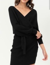 Knit Wrap Dress