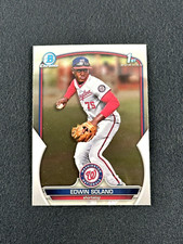 2023 Bowman Chrome EDWIN SOLANO 1st Bowman #BCP-169 Washington Nationals