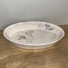 Ancien Plat À Four À Gratin Faïence Villeroy & Boch Made In Luxembourg Canard