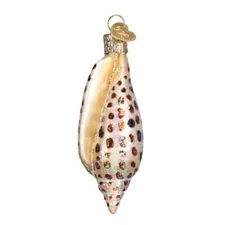 Old World Christmas JUNONIA SHELL (12465) Glass Ornament w/OWC Box