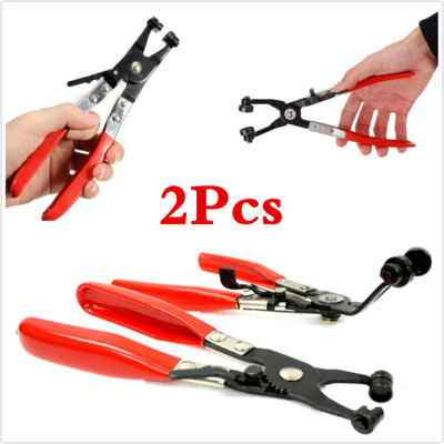 Hose Clamp Plier Repair Tool With Swivel Flat Band For Removal And Installation Of Ring-Type Or Flat-band Hose Clamps In Automotive Coolant Radiator - Foto 10