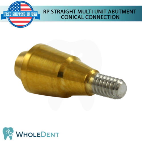 5x RP Conical Connection Straight Multi Unit Titanium Sleeve Set Dental Implant - Picture 3 of 6