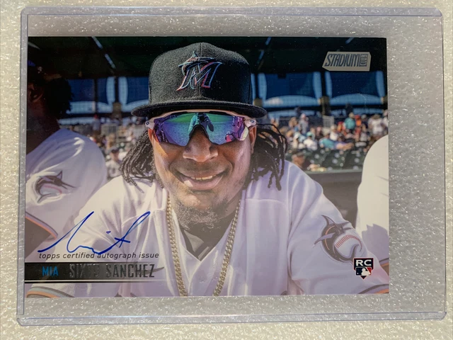 2021 Stadium Club Oversized Box Toppers Autographs #OBCASS Sixto Sanchez RC 6/10