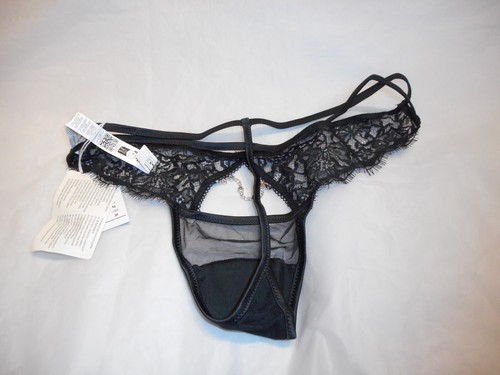 Intimissimi Women's Mandorla Beige & Nero Thongs MEDIUM - Picture 22 of 24