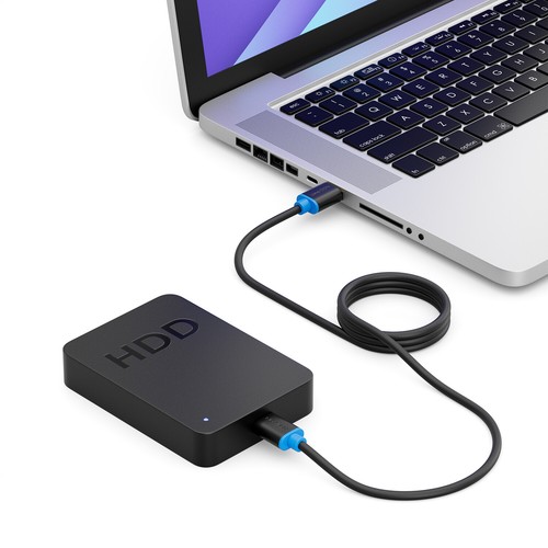 deleyCON 0,5m micro USB 3.0 Datenkabel - USB A-Stecker zu Micro B-Stecker - Bild 6 von 8