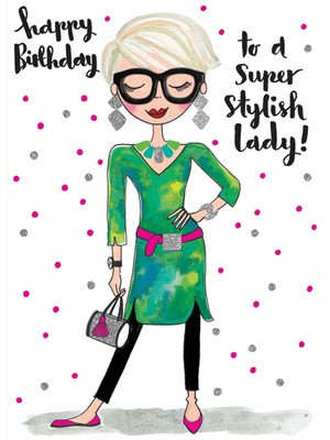 Rachel Ellen Designs Venus Gamme Joyeux Anniversaire A Un Super Elegant Dame Ebay