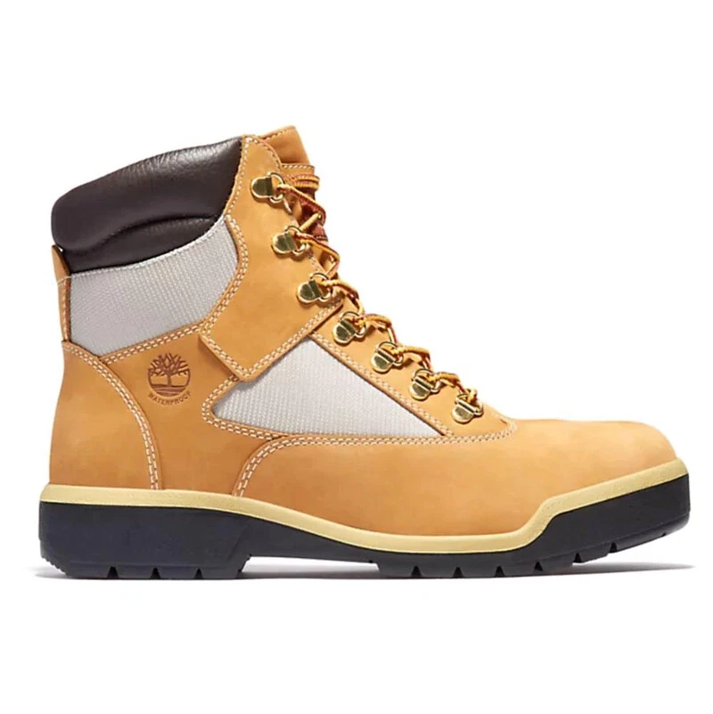 Men’s Timberland 6” Inch Waterproof FIELD BOOTS Wheat Nubuck MAC TAN OG TBOA18QV