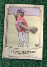 JASON HEYWARD - 2010 BOWMAN PLATINUM ROOKIE CARD #91 - BRAVES - DODGERS - PADRES. rookie card picture