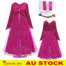 2019 New Release Girls Princess Anna Dress Costume Birthday Book Week