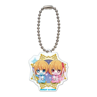 OSHI no KO Character mini Acrylic Swing #1 Aqua & Ruby (B) BANDAI Japan