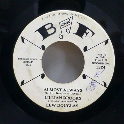 Lillian Brooks TEEN 45 Goodnight Dearest Love on B and F promo VG+ cond. JR 2352