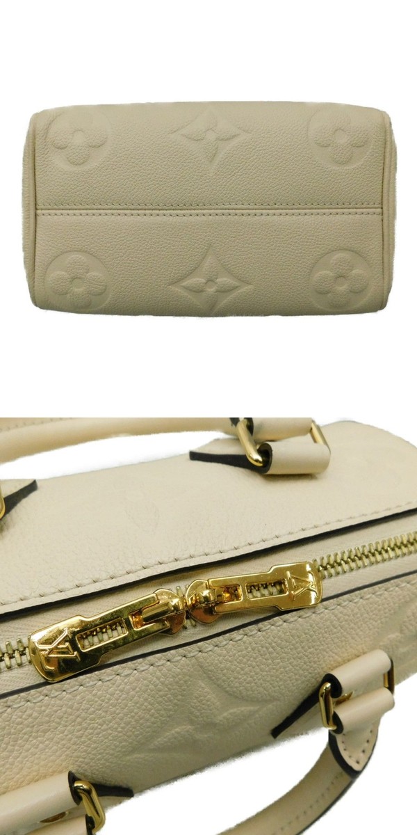 Louis Vuitton Speedy Bandouliere 20 M58954 Whitehandbag Gold