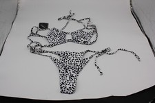 NEW ZAFUL BIKINI SIZE 4 black and white dots