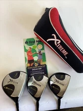 X-Factor Xplosion Fairway Woods Set Driver-3w-5w With Graphite Shafts