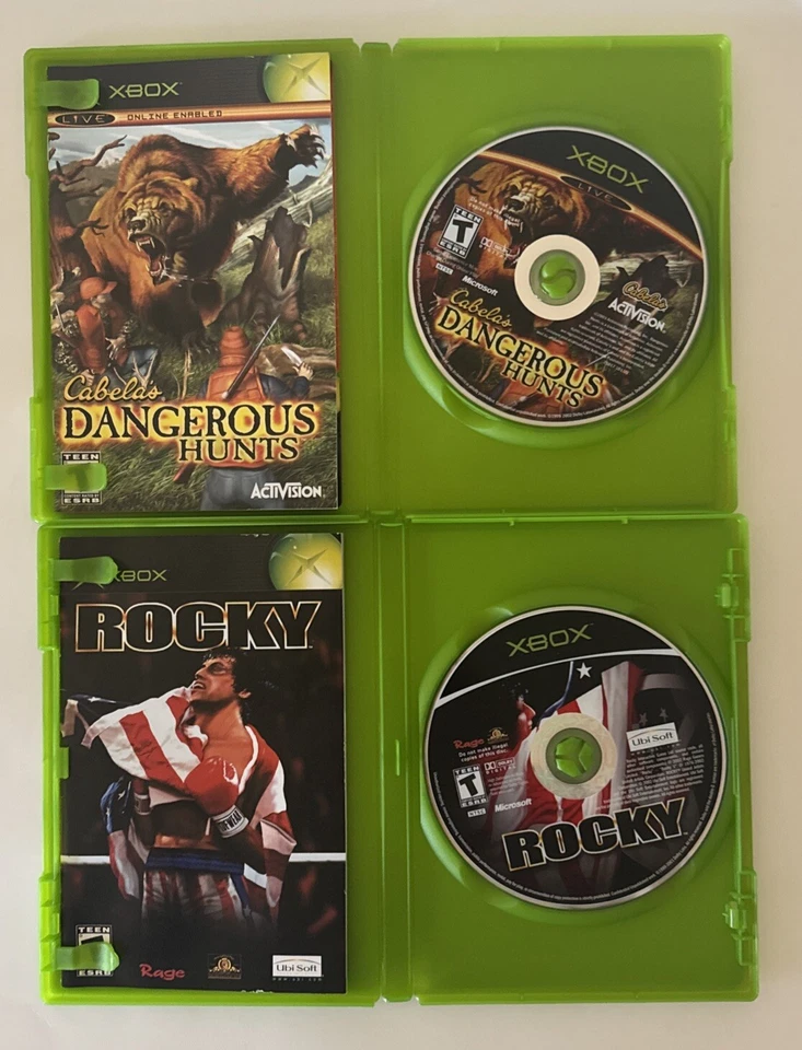 LOTE XBOX Blood Wake, RalliSport, Rocky, Cabela’s Dangerous Hunts en caja original Foto 4 de 4