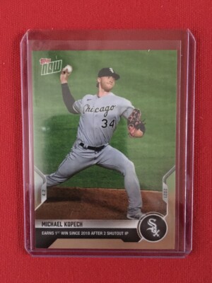 2021 TOPPS NOW  MICHAEL KOPECH #13  EARNS  1ST WIN SINCE 2018 AFTER 2 SHUTOUT IP