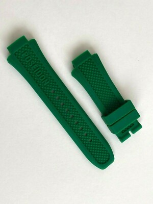POSEIDON Ersatz Silikon Armband für Gehäusegröße 50mm-52mm verschiedene Farben!