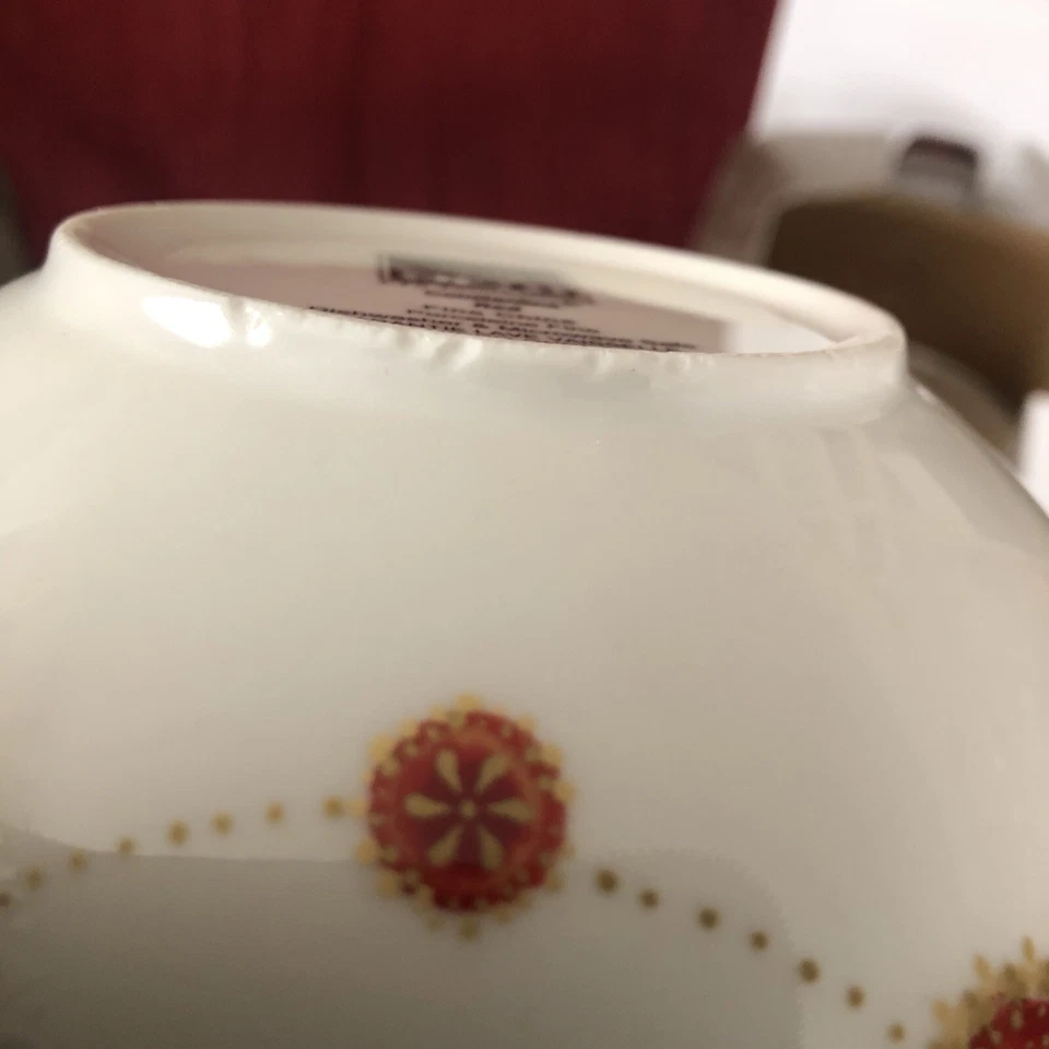 Juego de 4 cuencos sopa cereal porcelana fina Constantina Red by 222 Quinto Foto 4 de 4