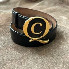 Alexander McQueen Q Belt Logo Buckle