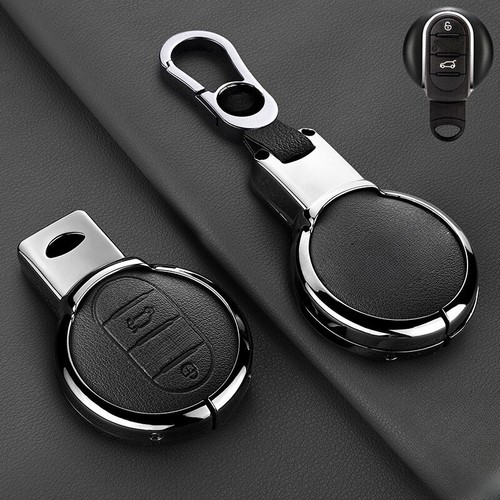 Zinc Alloy Leather Car Key Fob Case Cover For Bmw MINI Countryman Cooper F54 F55 - Picture 3 of 21