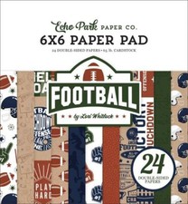ECHO PARK "FOOTBALL" 6X6 PAPER PAD  SPORTS BOYS  SCRAPJACK'S PLACE