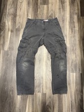 Wrangler Grey Work Cargo Pants Mens No Size Tag See Measurements