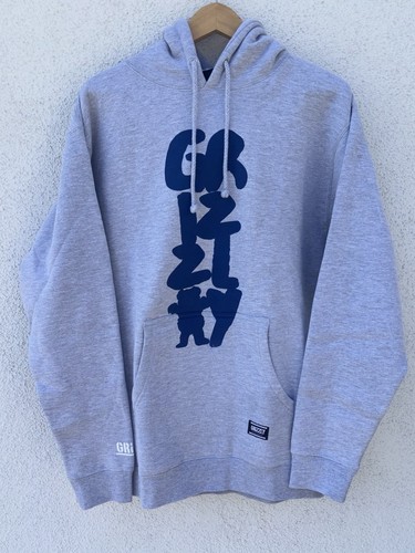 Grizzly Grip Tape Hoodie Vertical Logo Medium NWOT MSRP $78