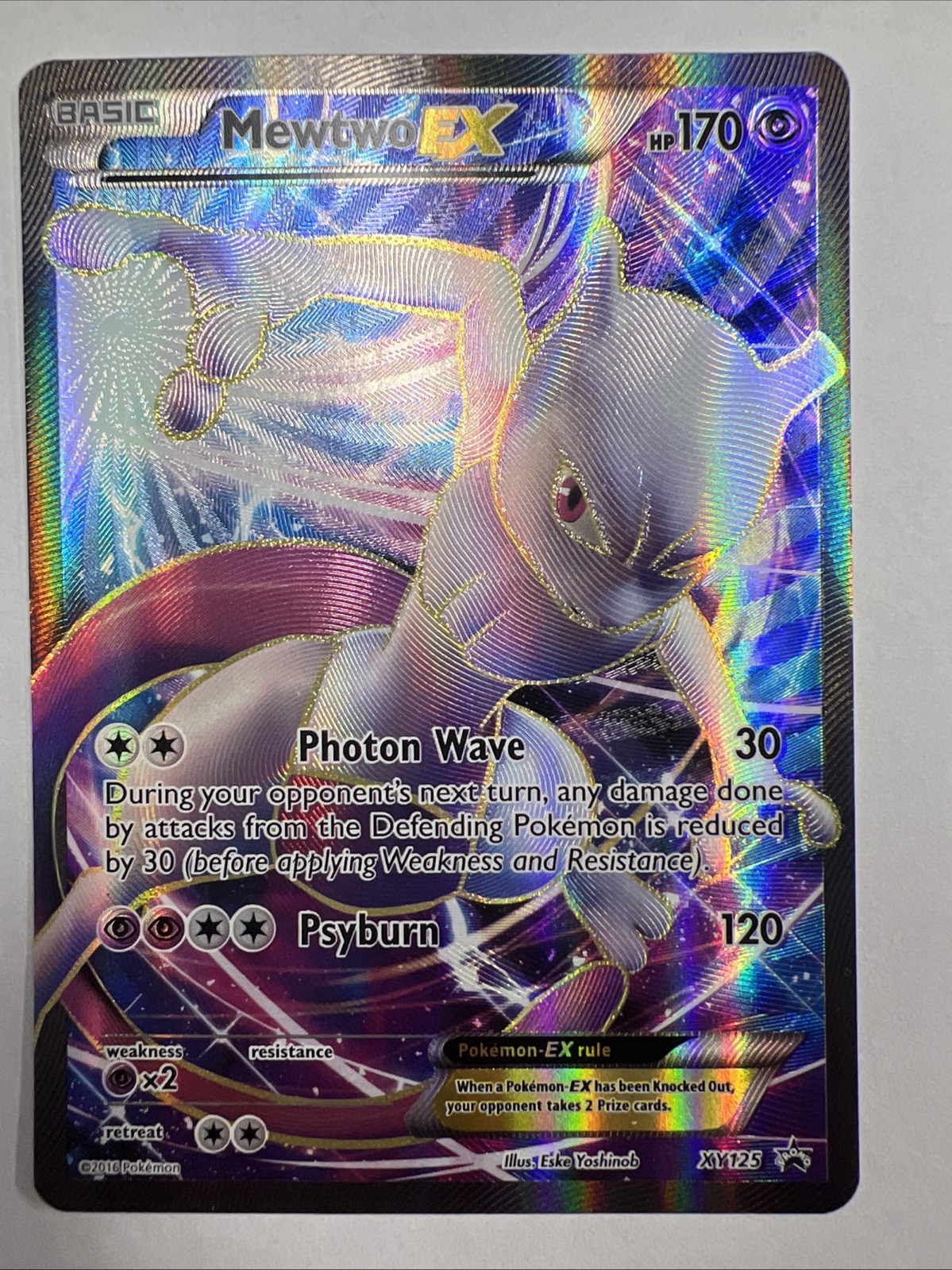 ❗️ Mewtwo EX XY Black Star Promo XY125 Holo 2016 Pokemon 🔥📈❗️