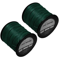 2PK 5lb .095 Round Green Round Commercial String Trimmer Line Spool 
