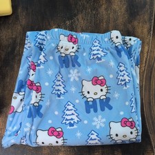 Hello Kitty Sanrio Hello Kitty Fleece Hooded Zip One-Piece Pajamas Womens S