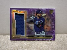 2020 Topps Triple Threads Single Jumbo Relics Amethyst /27 Lourdes Gurriel Jr