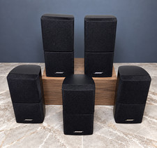 Bose Double Cube Speakers Set of 5 Black Acoustimass Lifestyle System