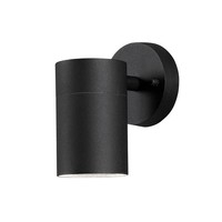 AußEn-Wandleuchte Modena, IP44, GU10 Max. 35W, Schwarz, Aluminium / Klarglas