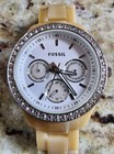 Fossil Stella Watch ES-2455 Womens 37mm Case Day Date, 5-1/4 Inch Wrist Max — photo 1