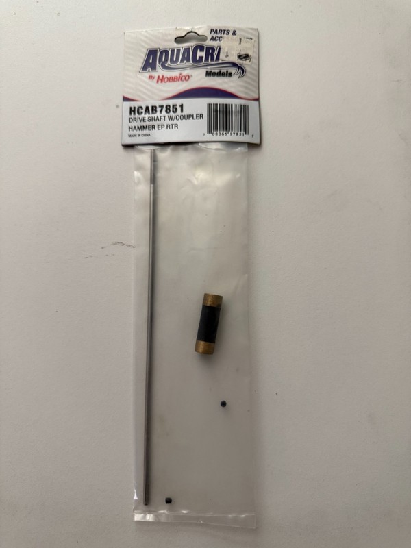 Hobbico Aquacraft HCAB7851 Drive Shaft W/ Coupler for Hammer EP RTR Boat