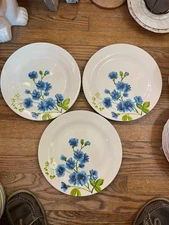 Home Studio "Garden Bouquet" Set Of 3  10 3/4" Dinner Plates READ DESC