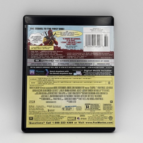 Deadpool 2 (4K Ultra HD, 2018) NO DIGITAL COPY - Picture 2 of 4