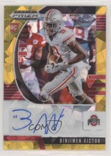2020 Panini Prizm Draft Picks Rookies Gold Ice 3/7 Binjimen Victor #245 Auto 1og