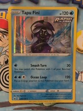 Tapu Fini 040/198 Rapid Strike Holo Chilling Reigns Pokemon Card