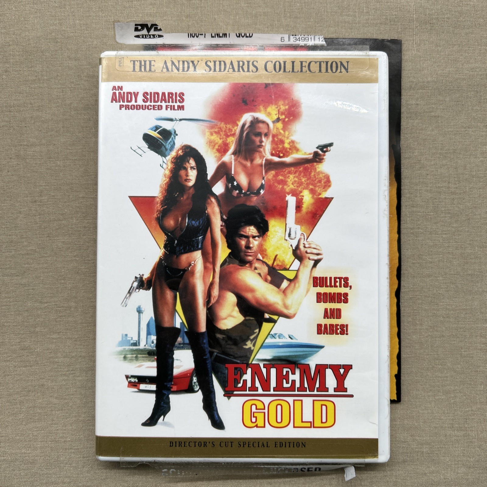 Enemy Gold (DVD 1993 Director Cut + Guide) Andy Sidaris Cold War Crime Action +