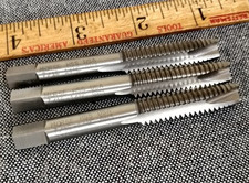 3 pieces MORSE USA     7/16-14 NC Tap Spiral Point Plug Taps HSS 3 Flute GH3