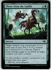 MTG Throw from the Saddle 185 Outlaws of Thunder Junction C Foil NM