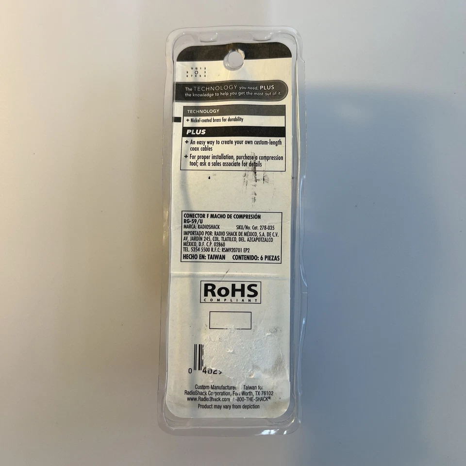 Radioshack Compression Male F-Connector for RG-59/U  278-035   - Image 3 of 4