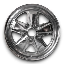 5 Spoke Style Alloy Wheels Polished For Porsche 911 Carrera 7x15 Et 23.3