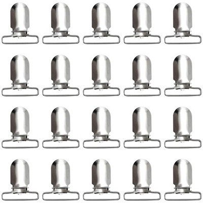 40 Pieces Men Suspender Clips Metal Clips Sheet Straps Holder Fasteners Clips...