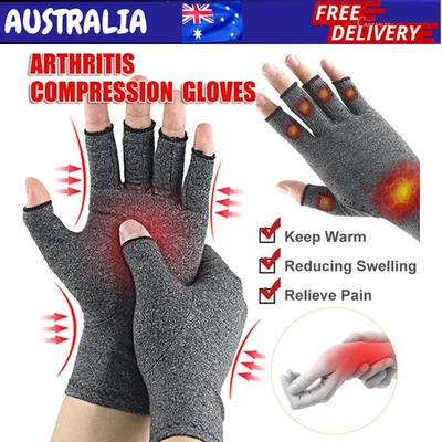 Arthritis Gloves Compression Joint Finger Pain Relief Hand Wrist Support Brace - image 1 of 4