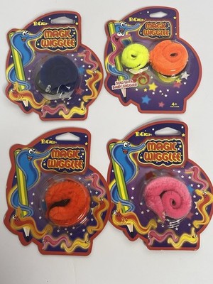 Lot Of 4 MAGIC WIGGLEES-POCKOS-WIGGLEE EEL/WORM TWISTY FURRY-MAGIC TRICK