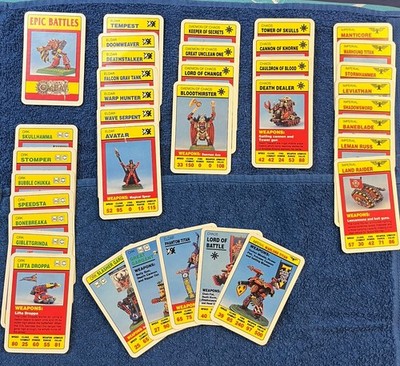 Games Workshop Warhammer Citadel Combat Cards Epic Battles